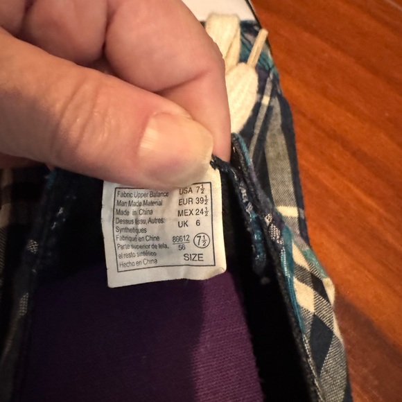 Airwalk Women's Plaid Sneakers - Black, Blue, and Green - Picture 4 of 7